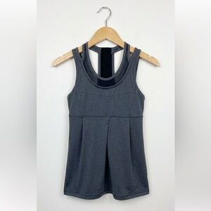 Loie Gray Racerback Athletic Tank Top - Non Padded